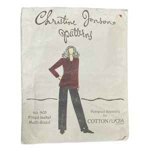 Vintage Christine Jonson Fitted Jacket Uncut Pattern
